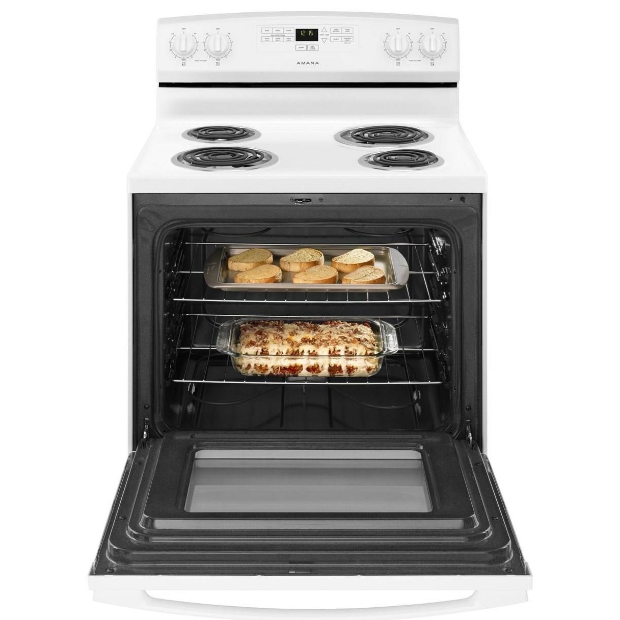 Amana ACR4303MFW30inch Amana® Electric Range with Bake Assist Temps
